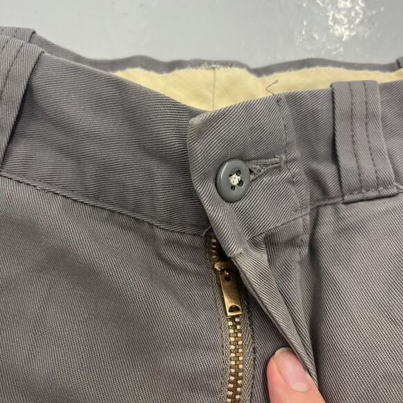Vintage 60s Grey Sanforized Workwear Chinos 32x30 - Picture 3 of 5